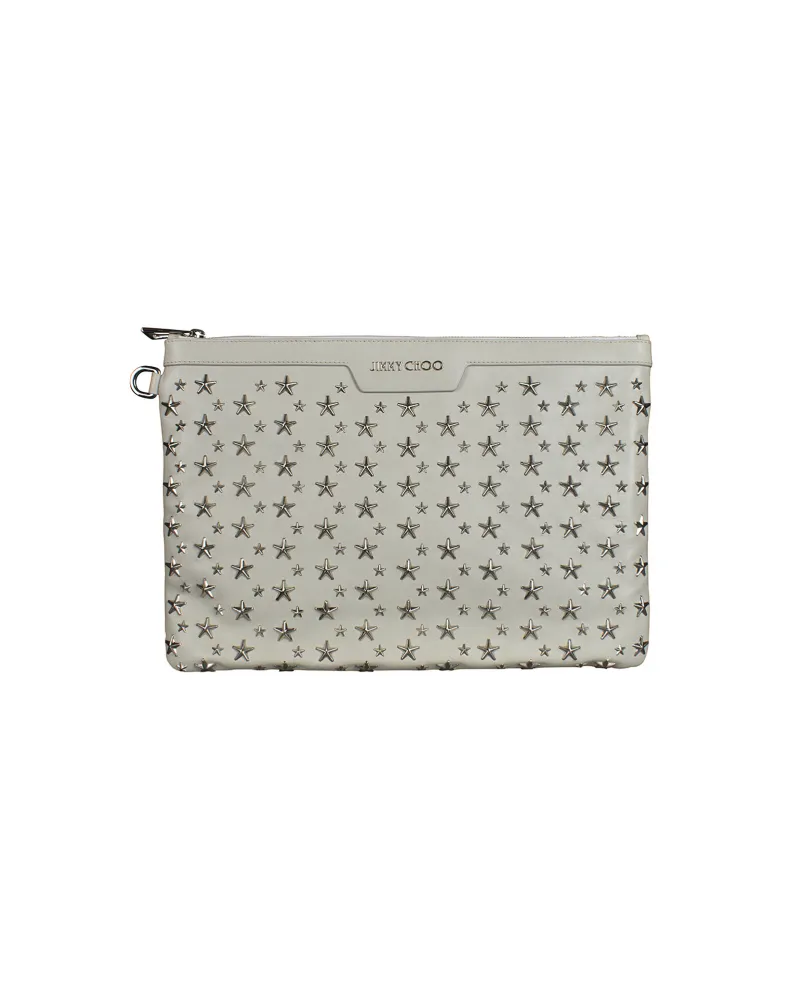 Jimmy Choo Derek Clutch Weiß Weiß