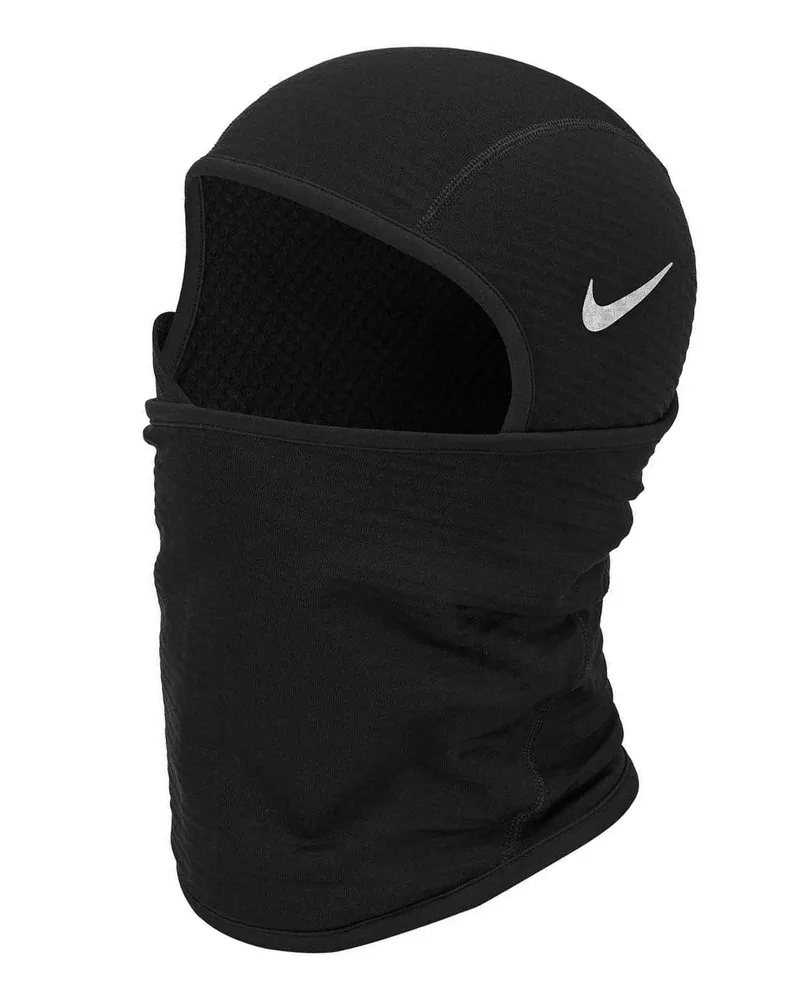 Nike 5.0" Kapuzenschal für Herren/Damen Unisex, Therma-Fit (Schwarz Schwarz