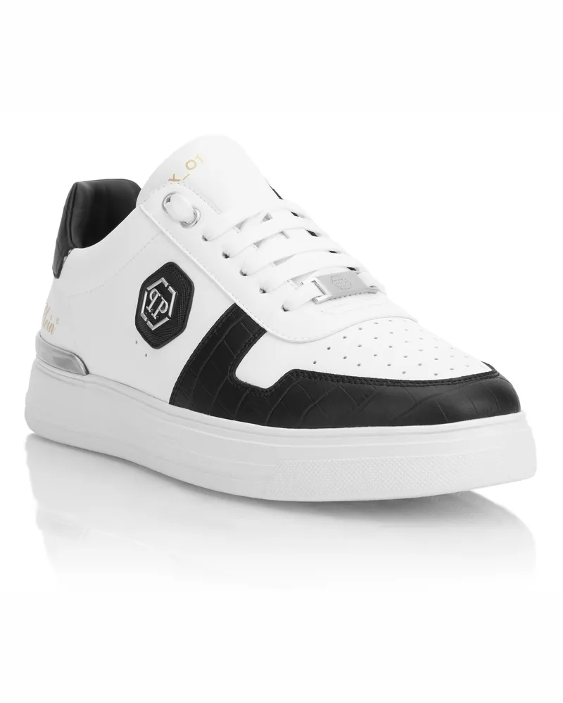 Philipp Plein Lo-Top Turnschuhe Cocco Weiß