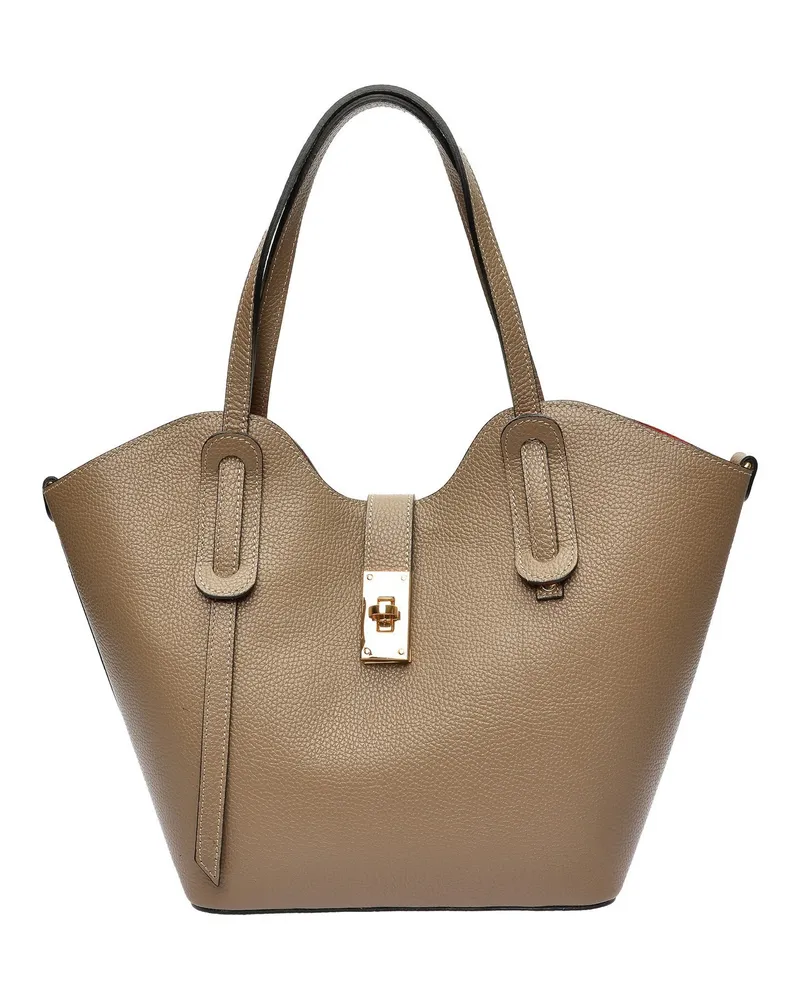 Isabella Rhea Beige Rindsledertasche Beige