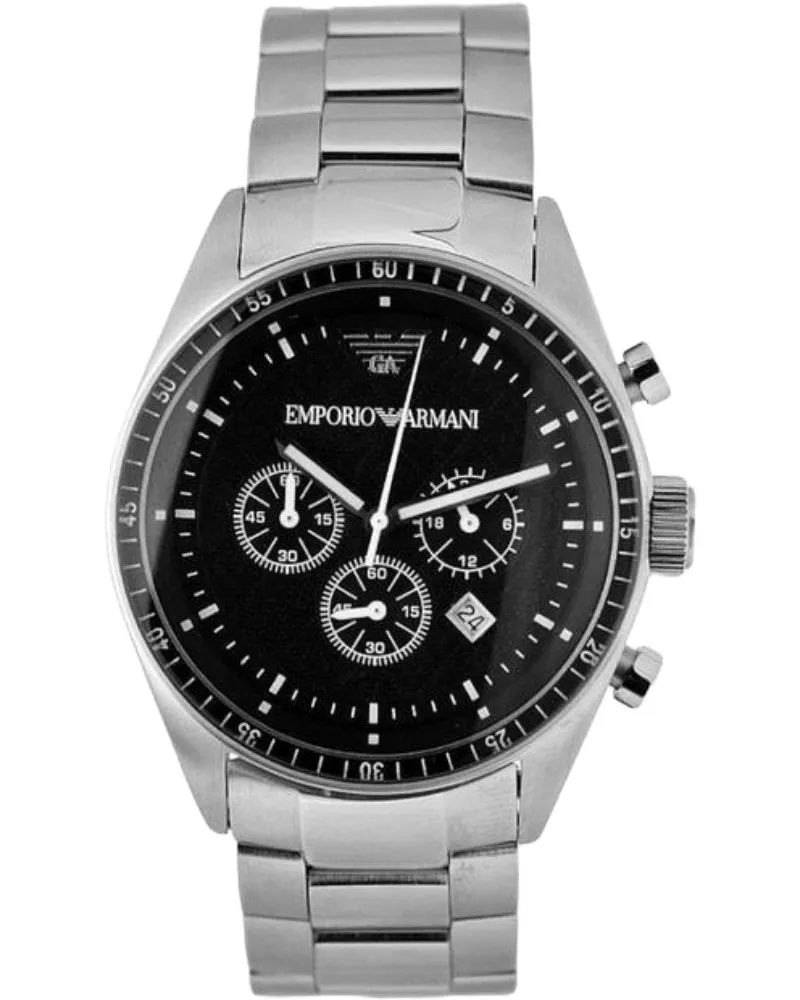 Emporio Armani AR0585 Chronograph Herrenuhr Silber