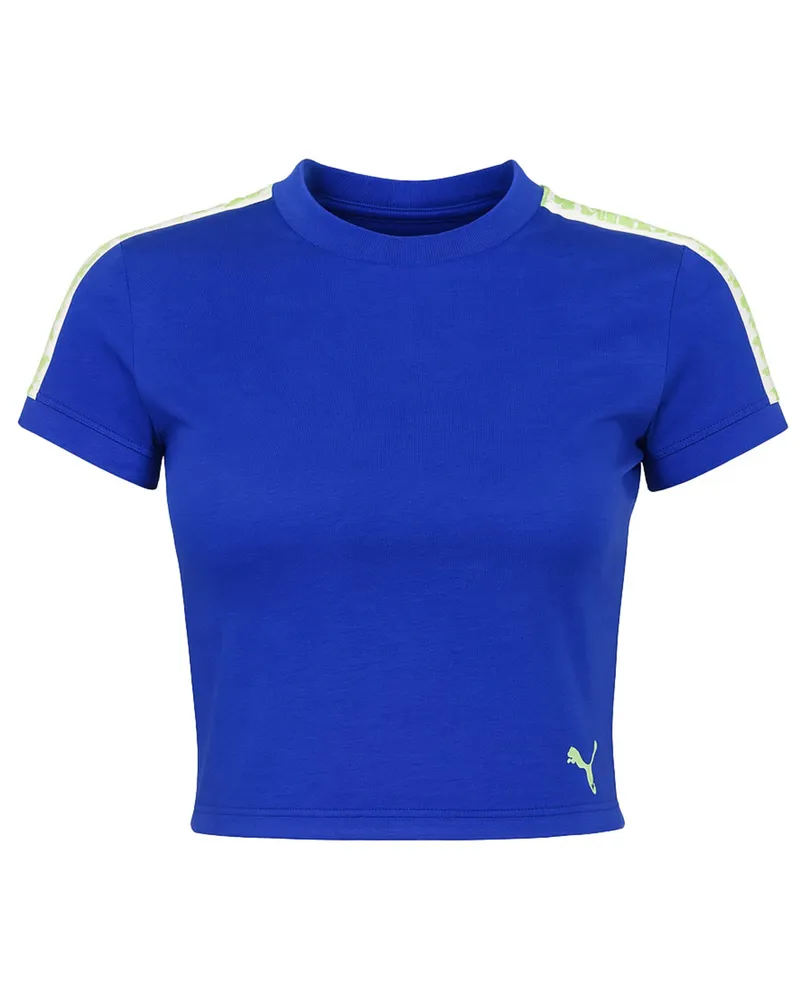 Puma x Rihanna Fenty Damen Blaues Crop Top Blau