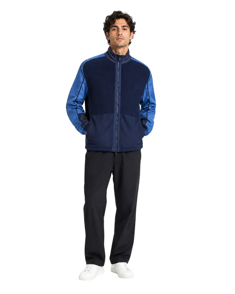 HUGO BOSS Panoramico" Oberteil für Herren, Durchgehender Reißverschluss, Jerseyware (Dunkelblau Blau
