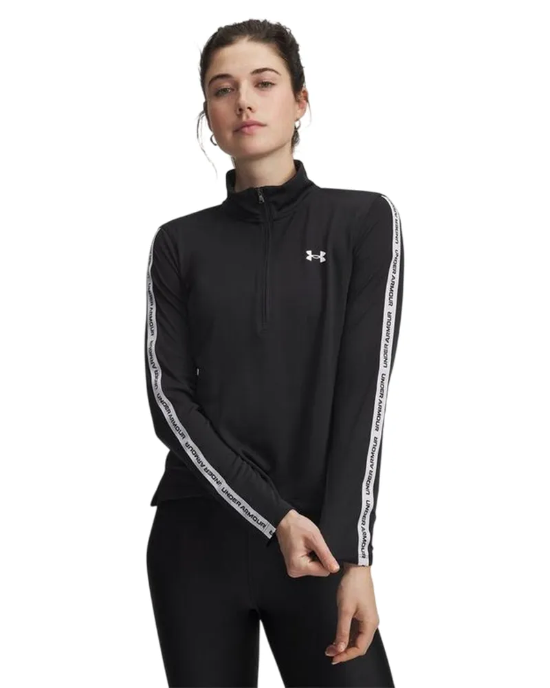 Under Armour Sportoberteil für Damen, Reißverschluss, Training (Schwarz Schwarz