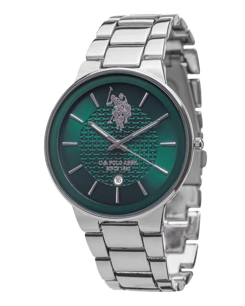 U.S. Polo Assn.  Uhr Logan Herren Uhr Silber