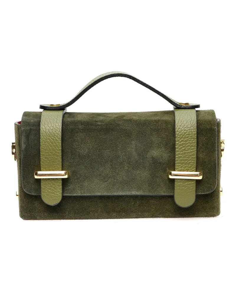 Anna Luchini Khaki Rindsledertasche Khaki