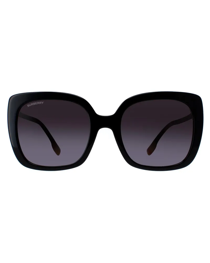 Burberry Quadrat Damen Schwarz Grau Farbverlauf BE4323 Schwarz