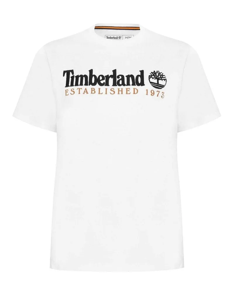 Timberland Heritage" T-Shirt für Herren, Baumwolle (Weiß Weiß