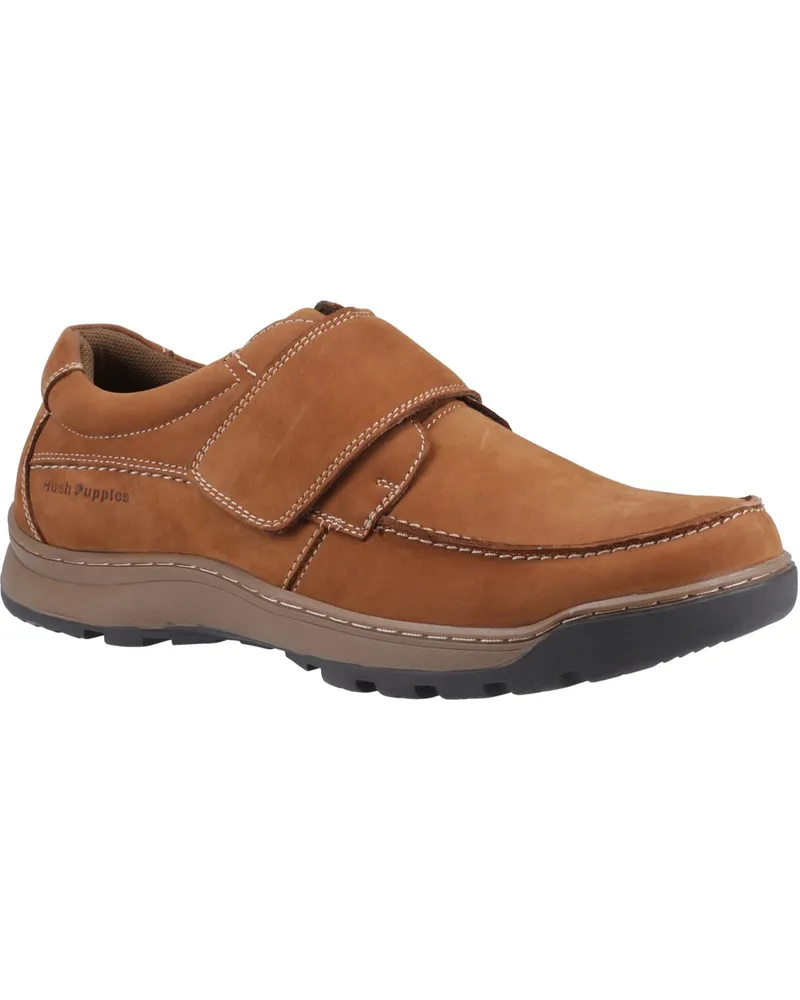 Hush Puppies Casper Leder Herren Tan Nubuck Loafers Cognac