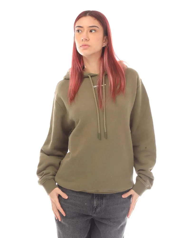 OFF-WHITE Damen  Flock Chine Blumen Pfeil Hoodie in Grün Grün