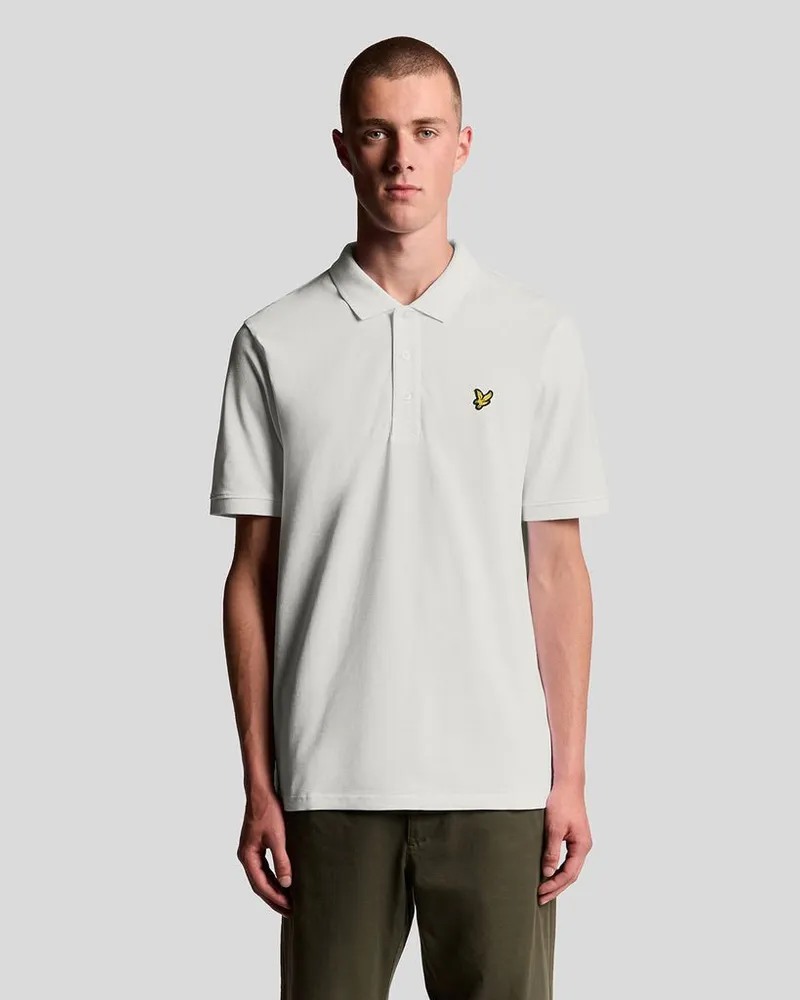 Lyle & Scott Polohemd Unifarben Weiß