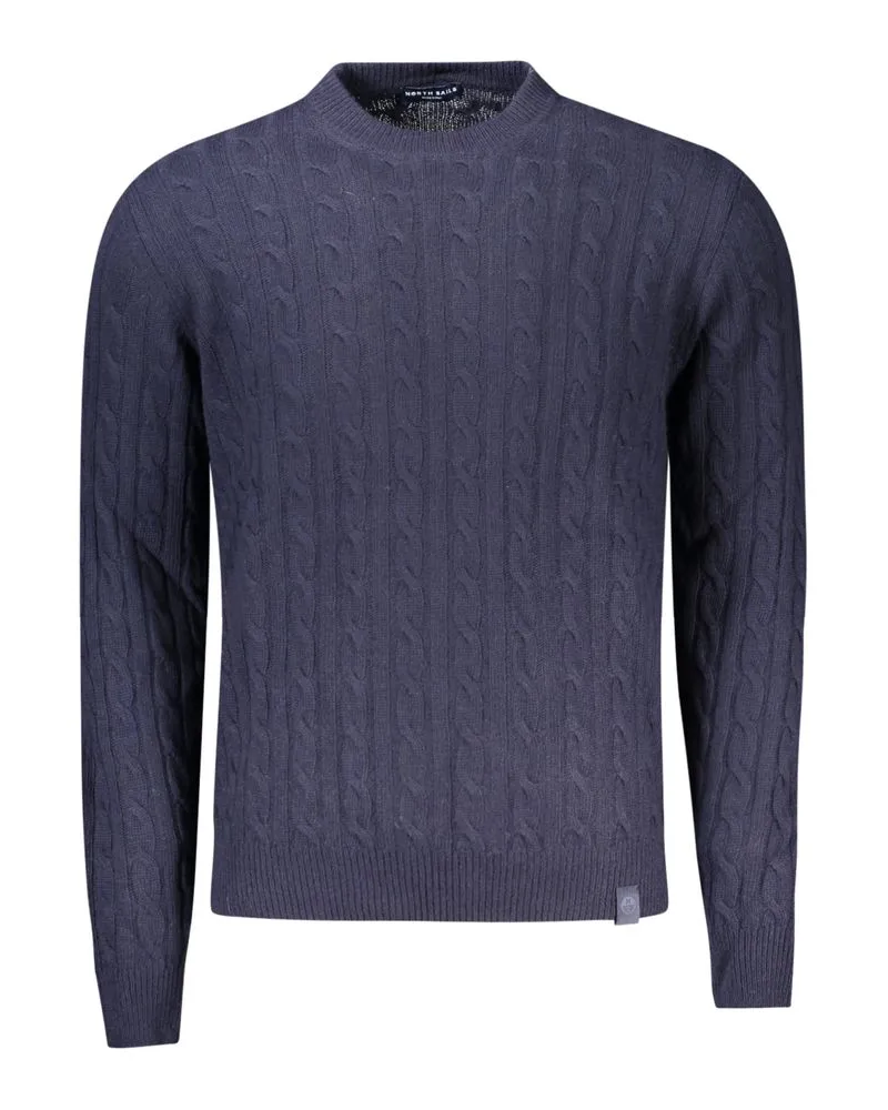 North Sails Dunkelblauer Kabelstrickpullover Lila