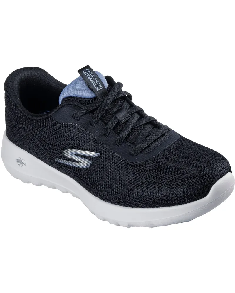 Skechers GO WALK Joy Rina Textil Damen Schwarz/Blaue Sneaker Schwarz