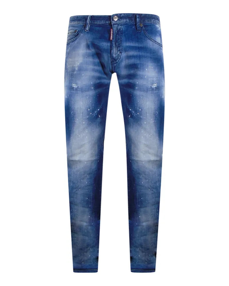 Dsquared2 Anniversary Super Low Blue Denim Pants Blau