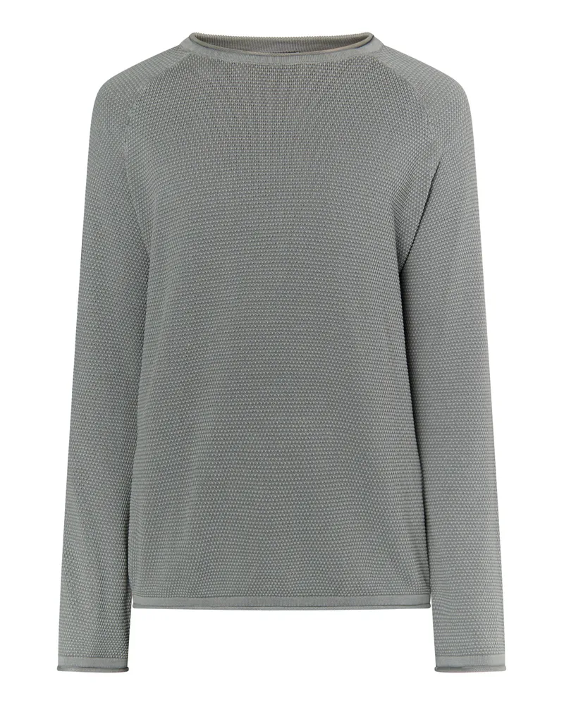 My Mo Strick Pullover Herren Grau Grau