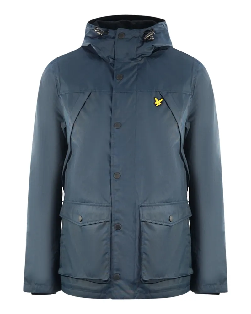 Lyle & Scott Micro Fleece gefütterte Marineblaue Jacke Blau
