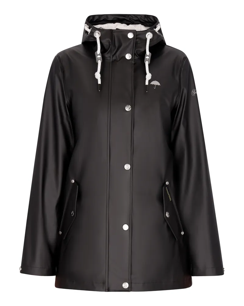 Schmuddelwedda Regenjacke Damen schwarz Schwarz