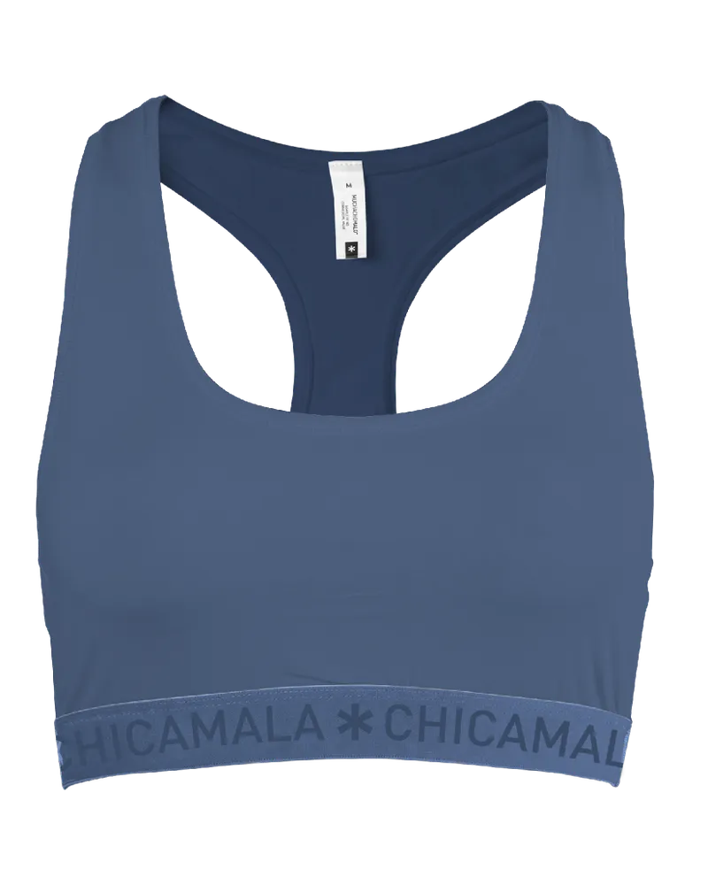 Muchachomalo Chicamala Racerback - Dames Sportbh Blau