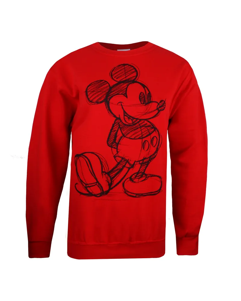 Disney Sweatshirt Rundhalsausschnitt für Damen (Rot Rot