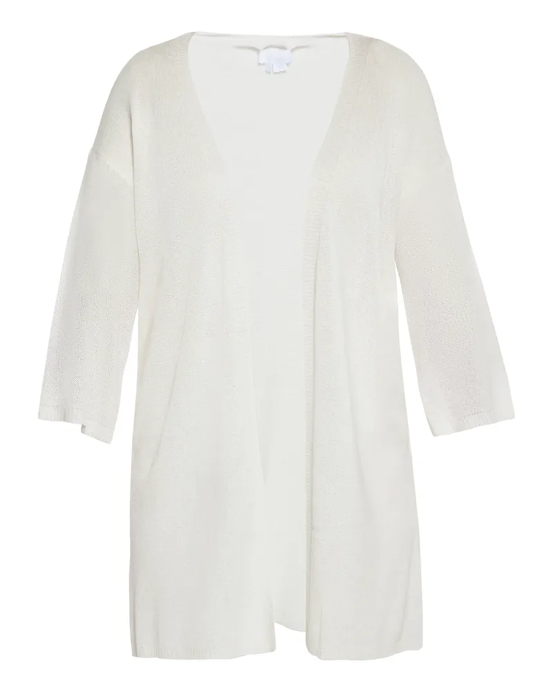 Usha Strickjacke Damen Wollweiß Wollweiß