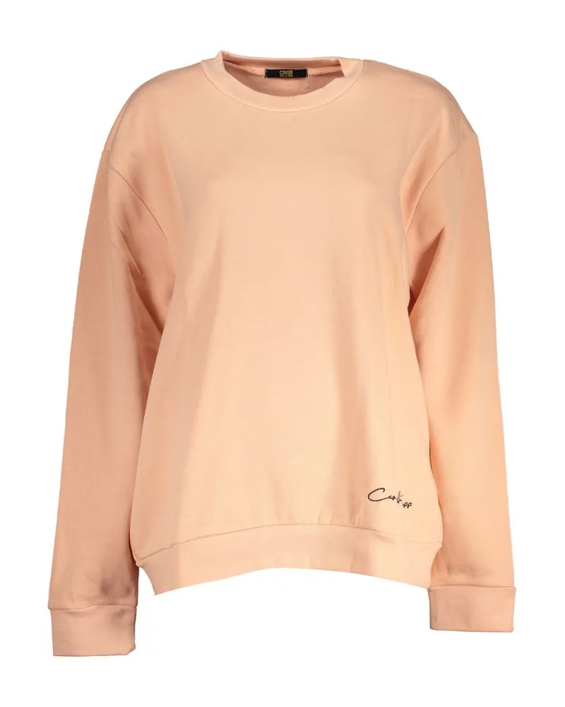 Roberto Cavalli Pfirsich Strickpullover Crewneck Pfirsich