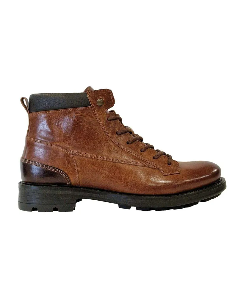 Firetrap Riva" Wanderstiefel für Herren/Damen Unisex, Leder (Hellbraun Cognac