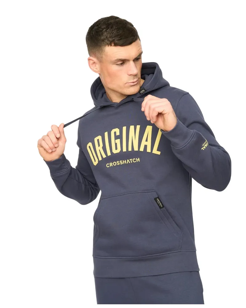 CrossHatch Kensby" Kapuzenpullover für Herren (Marine Marineblau