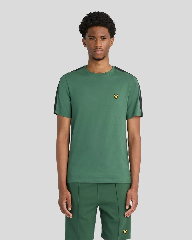 Lyle & Scott Padel T-Shirt mit Tape-Details Grün