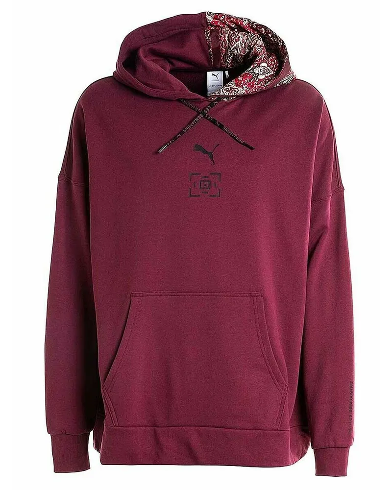Puma x Les Benjamins Langarm Pullover Burgund Herren Hoodie 578533 96 Bordeaux