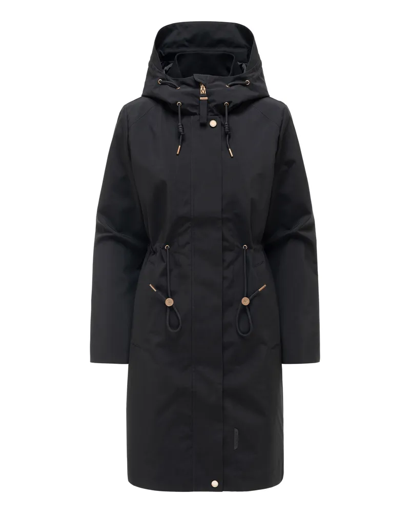 Marikoo Parka Zilanda mit Kapuze für Damen - Schwarz Schwarz