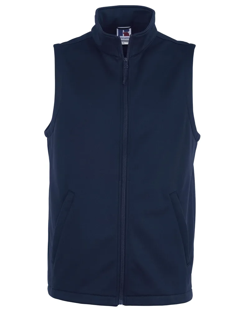 Russell Athletic Russell Smart Herren Softshell-Weste (Dunkelblau Marineblau