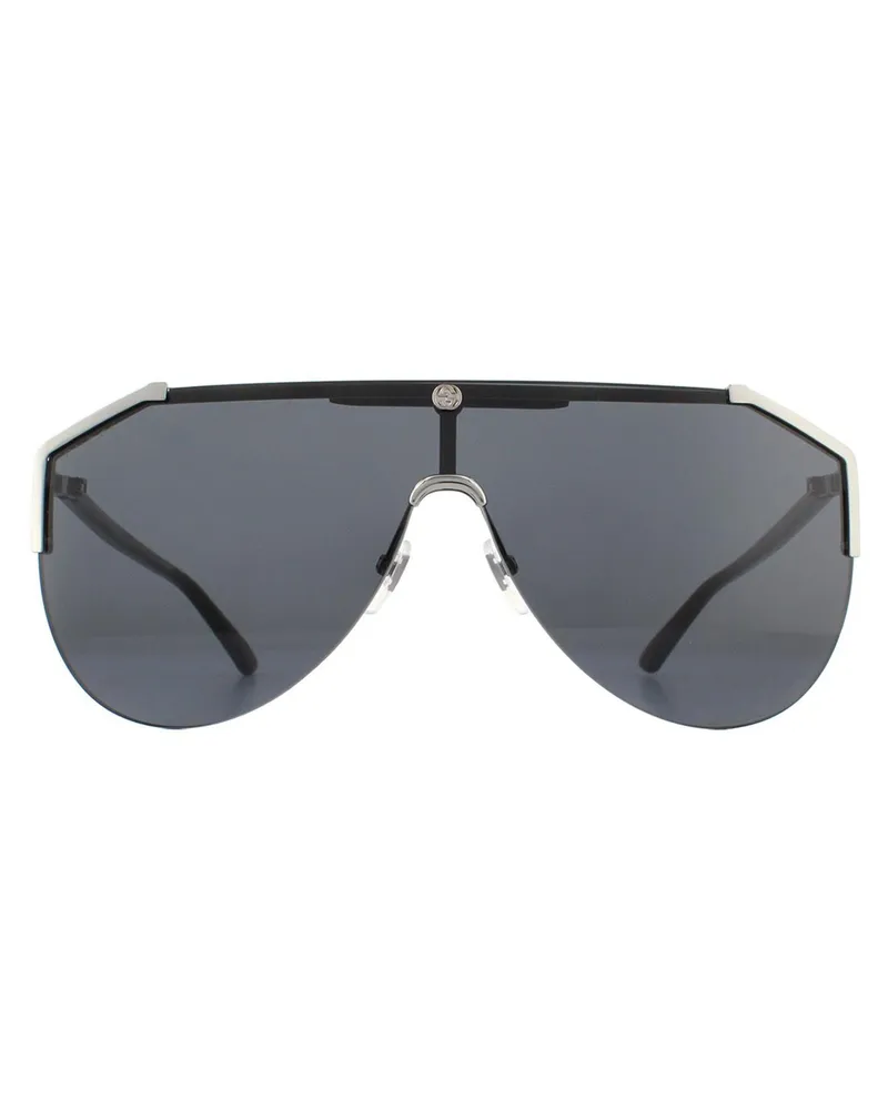 Gucci Lunettes De Soleil  GG0584S 001 Ruthénium Et Gris Noir Grau