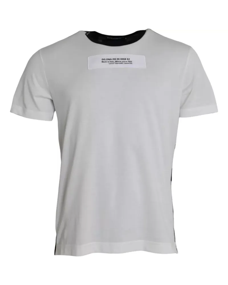Dolce & Gabbana Lieb dich selbst T-Shirt Weiß