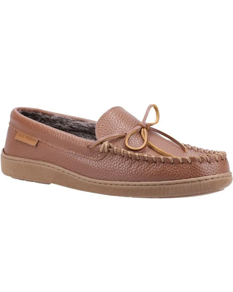 Hush Puppies Herren Ace Leder Hausschuhe (Tan Cognac