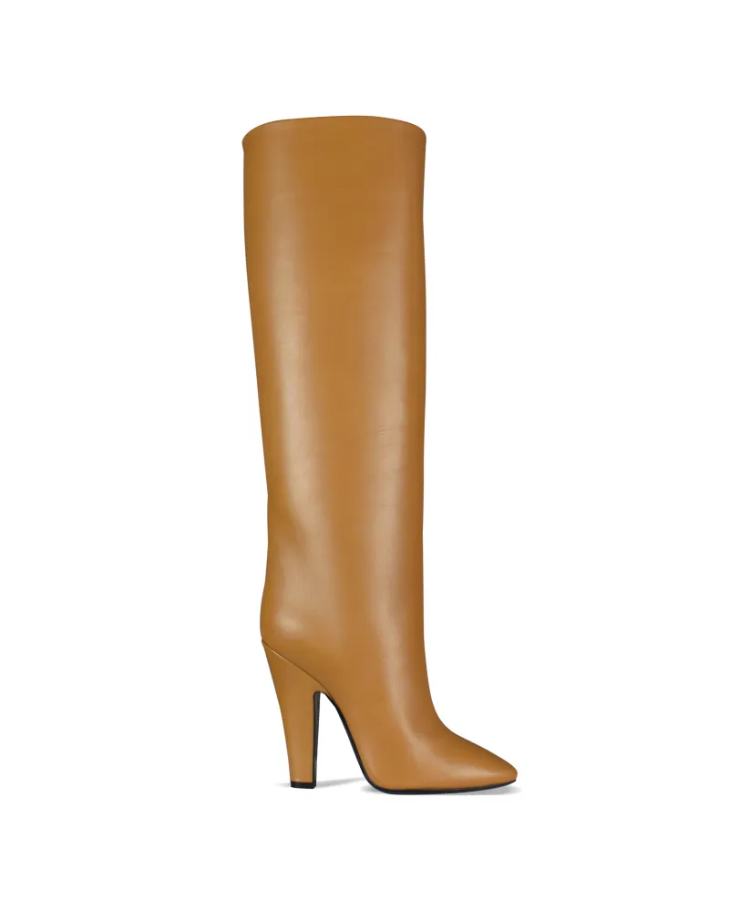 Saint Laurent Stiefel Tubes 68 Kamel Camel