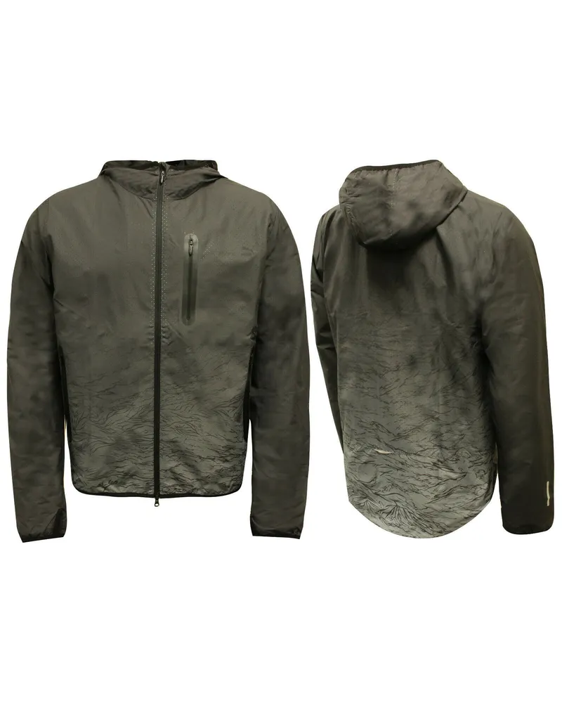 Puma X Stampd Tech Windbreaker Jacke Schwarze graue Herren 570914 52 A48C Schwarz