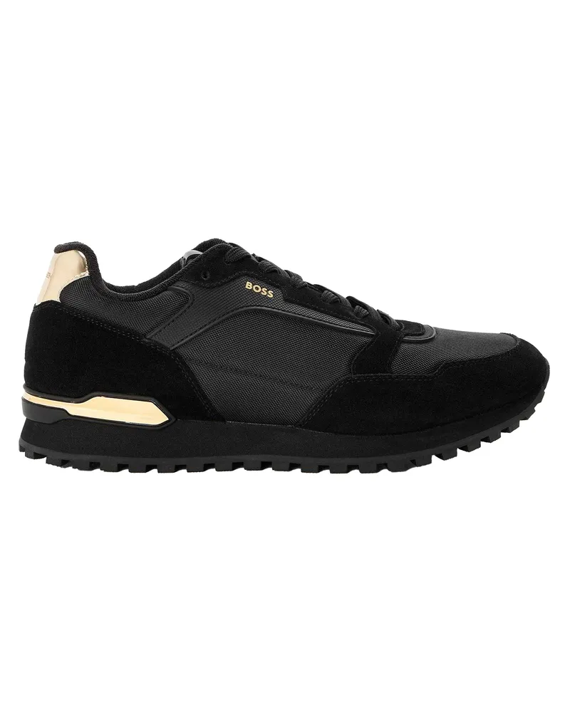 HUGO BOSS Parkour" Athletisch Sneaker für Herren, Wildleder (Schwarz Schwarz