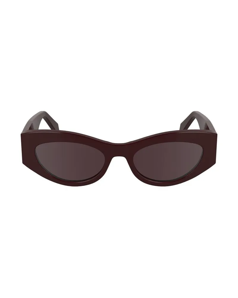 Calvin Klein Rote Acetat Damen-Sonnenbrille Rot