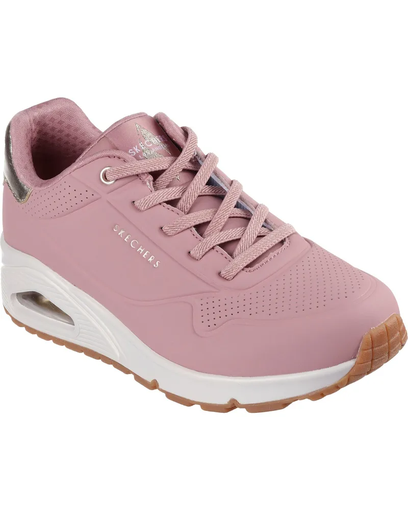 Skechers Uno - Schimmernder Away Trainer Rosé