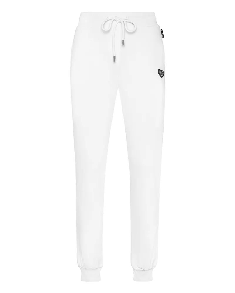 Philipp Plein Jogginghose Iconic Plein Weiß