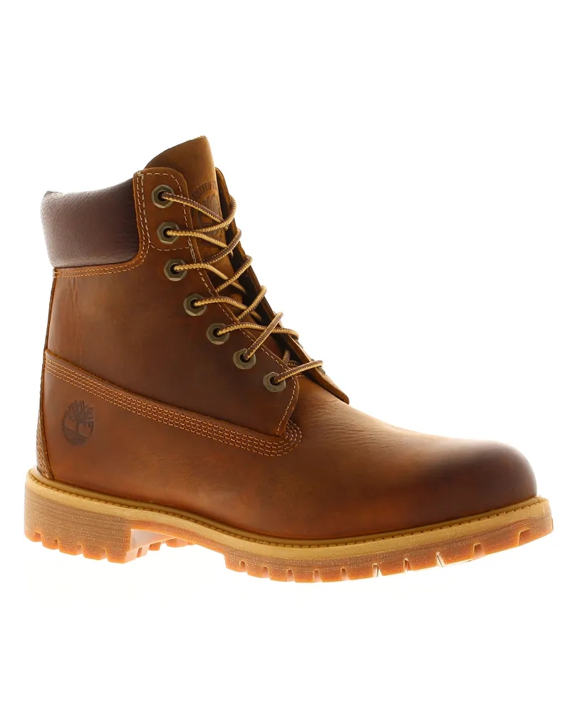 Timberland Herren Smart Boots Premium 6 Zoll Schnürstiefel wasserdicht Leder braun Braun