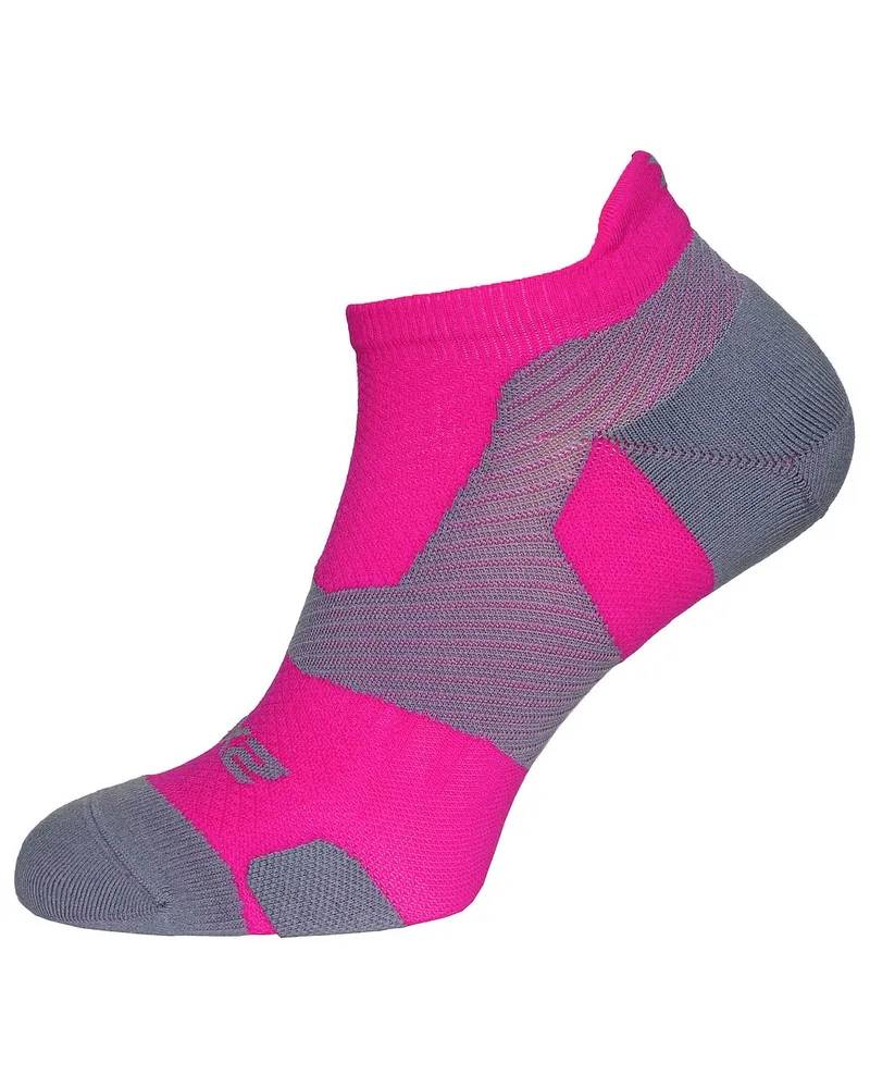 2XU leichte Kissen Herren Magneta/hellgrau keine Show Socken Mehrfarbig