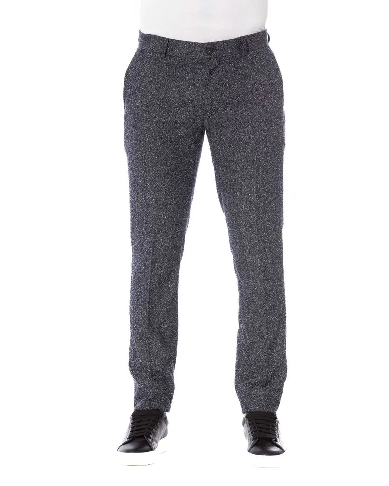 Trussardi Tweed-Hosen im Tailored Fit Grau