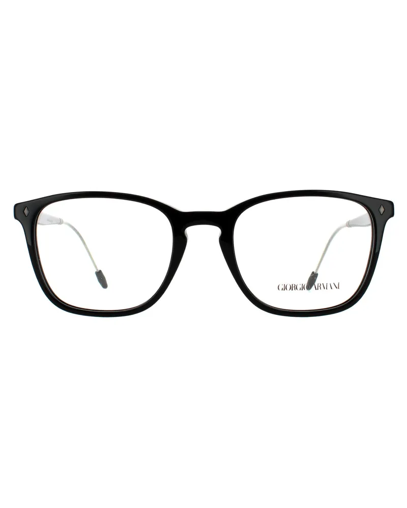 Giorgio Armani Rechteckig Herren Schwarz Brillenfassungen Schwarz