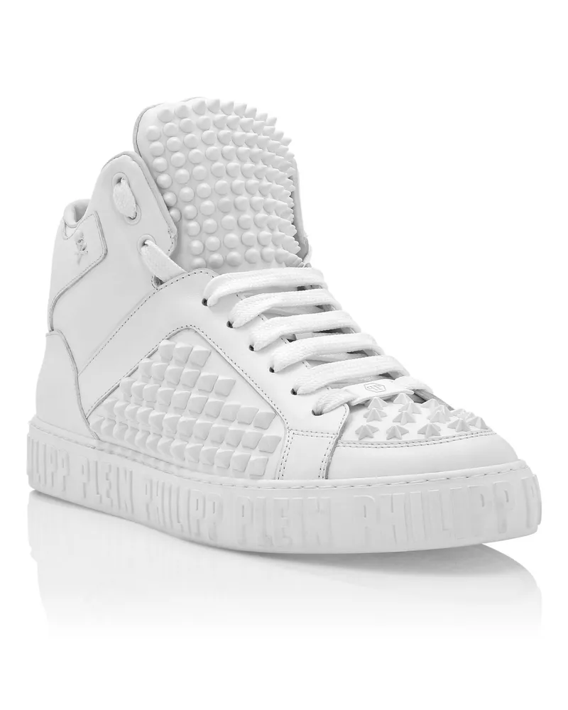 Philipp Plein Mid-Top Sneaker Weiß