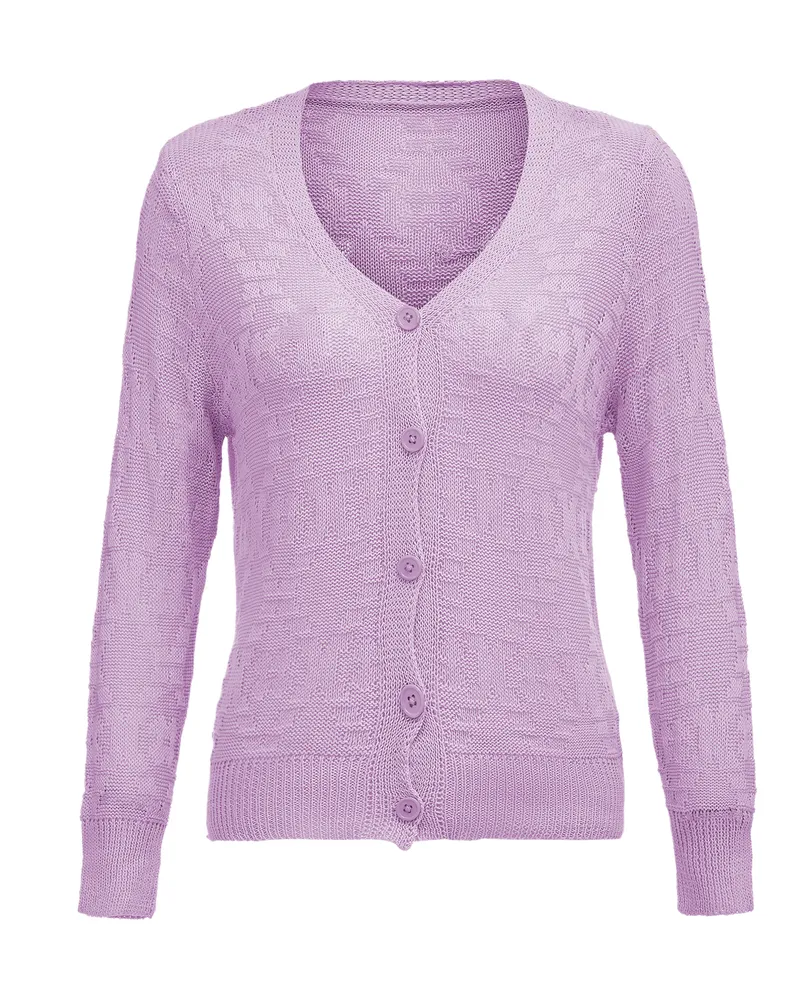 Schmuddelwedda Strickjacke Frauen Lavendel Rosa