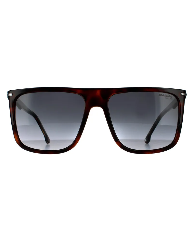 Carrera Rectangle Mens Dark Havana Dark Grey Gradient Sonnenbrille Braun