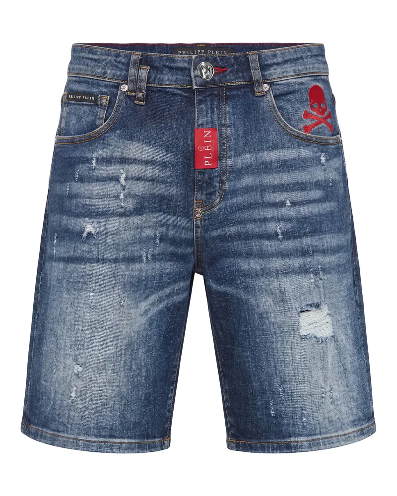 Philipp Plein Jeansshorts Fermentera Basic Blau