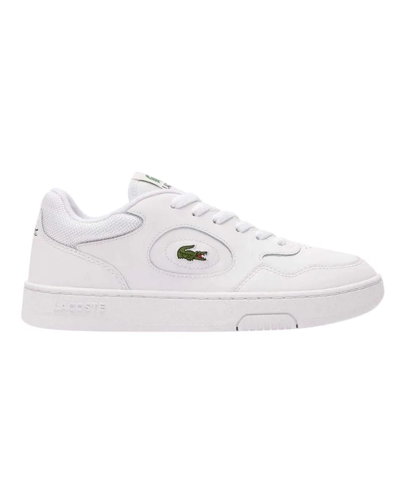 Lacoste Lineset" Krokodil Sneaker für Damen, Leder (Weiß Weiß