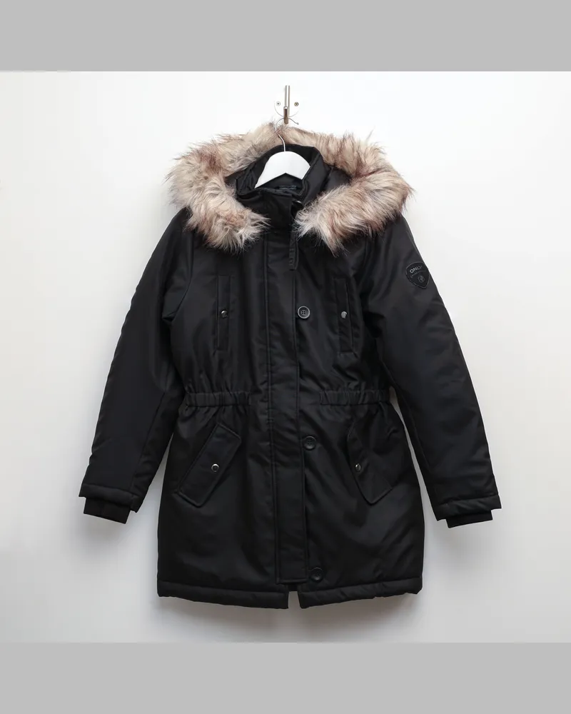 only Veste Parka Iris Winter  Pour Femme en Noir Schwarz